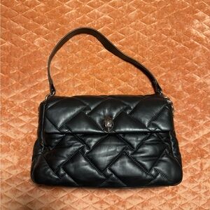 Kurt Geiger Black Quilted Shoulder Bag